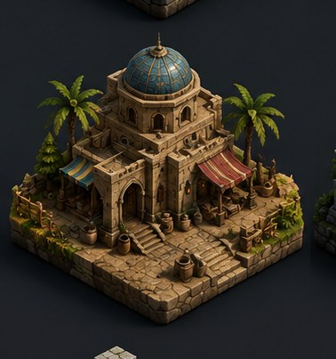 Desert Temple — 3D model by Amir Ali Tavakol