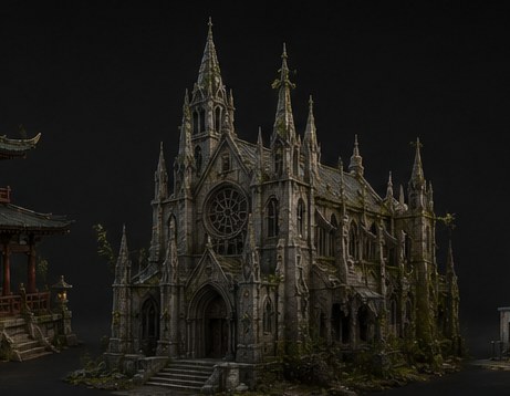 Gothic Cathedral — 3D model by Amir Ali Tavakol