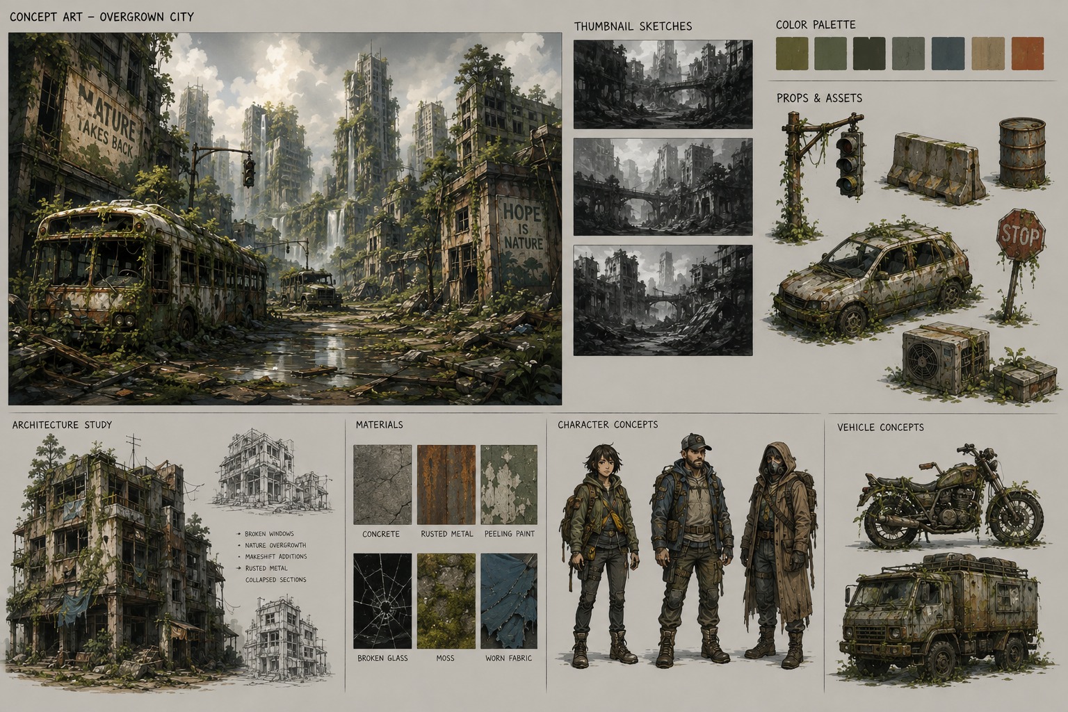 Concept Art Sheets
