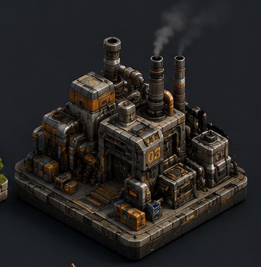 Steam Factory — 3D model by Amir Ali Tavakol