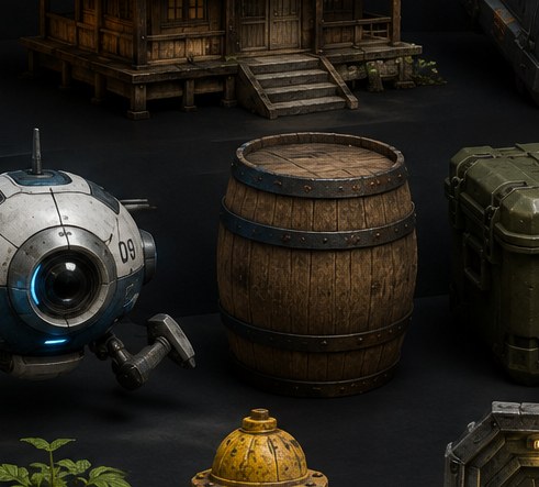 Wooden Barrel — 3D model by Amir Ali Tavakol