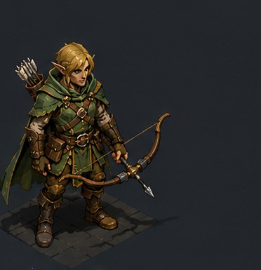 Elven Ranger — 3D model by Amir Ali Tavakol