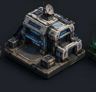 Sci-Fi Outpost — 3D model by Amir Ali Tavakol
