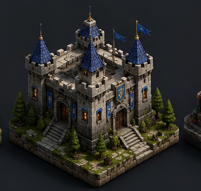 Stone Castle — 3D model by Amir Ali Tavakol