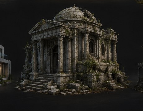 Classical Temple Ruin — 3D model by Amir Ali Tavakol
