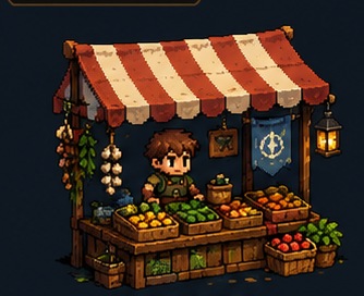 Market Stall — 3D model by Amir Ali Tavakol
