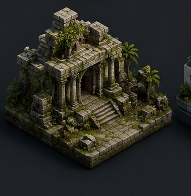 Jungle Ruin — 3D model by Amir Ali Tavakol