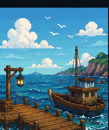 Seaside Dock — 3D model by Amir Ali Tavakol