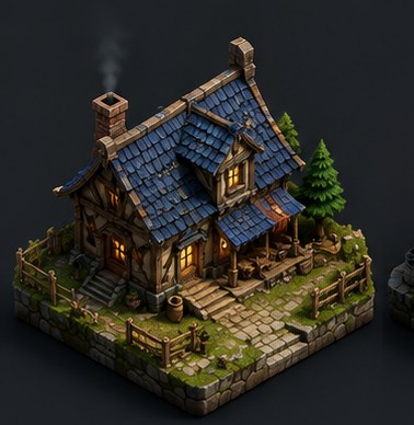 Village Cottage — 3D model by Amir Ali Tavakol