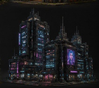 Cyberpunk Block — 3D model by Amir Ali Tavakol