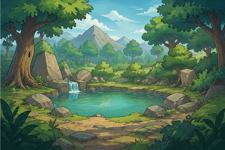 Forest Pond — 3D model by Amir Ali Tavakol