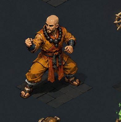 Monk — 3D model by Amir Ali Tavakol