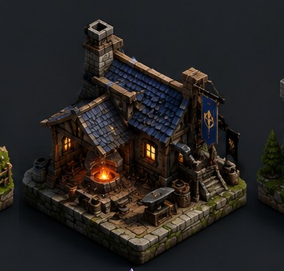 Blacksmith Forge — 3D model by Amir Ali Tavakol
